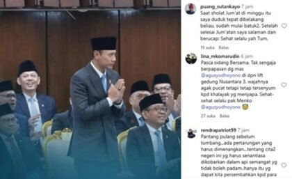AHY Hadiri Pidato Presiden Prabowo Meski dalam Keadaan Sakit