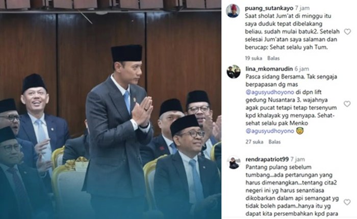 AHY Hadiri Pidato Presiden Prabowo Meski dalam Keadaan Sakit