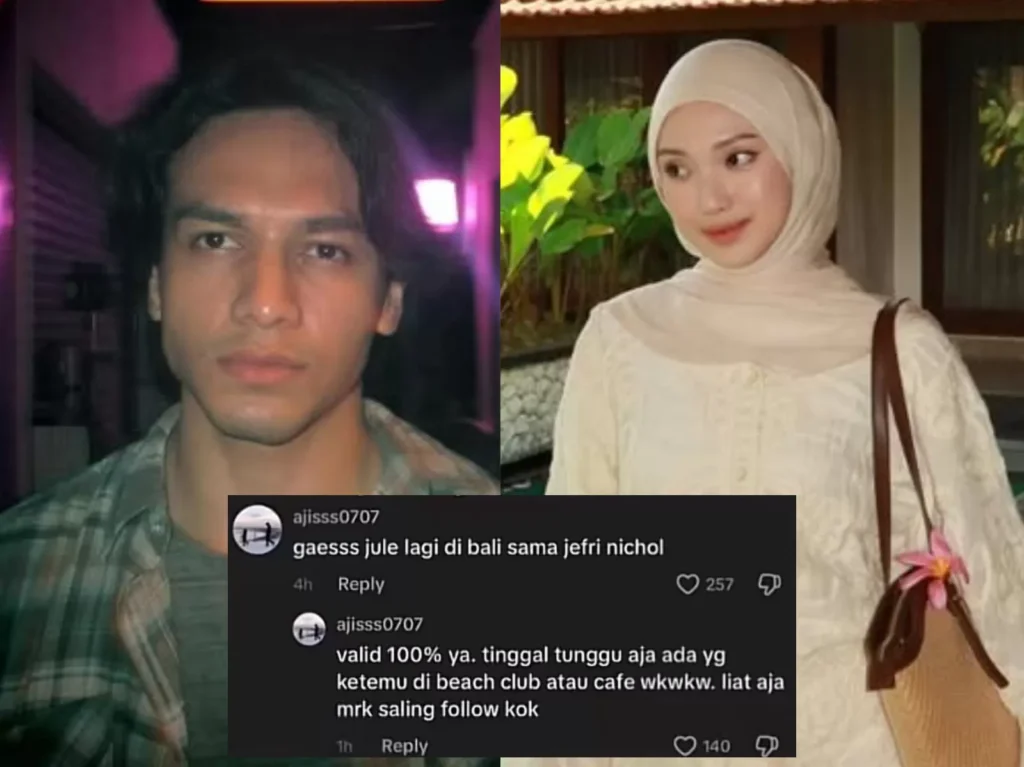 Jule dan Jefri Nichol Tertangkap Jalan Bareng di Bali, Netizen Heboh!