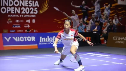 Hasil Indonesia Open 2025: Putri Kusuma Wardani Lolos 16 Besar karena Lawan Mundur Cedera