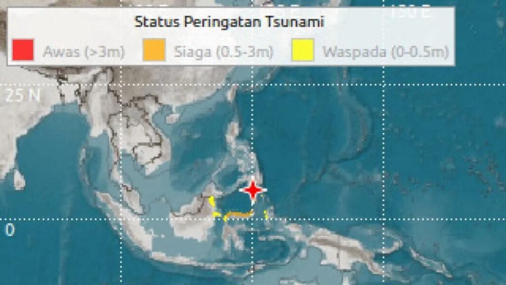 Gempa M 6,0 Susulan Guncang Gorontalo Setelah Gempa Besar M 7,7 di Filipina
