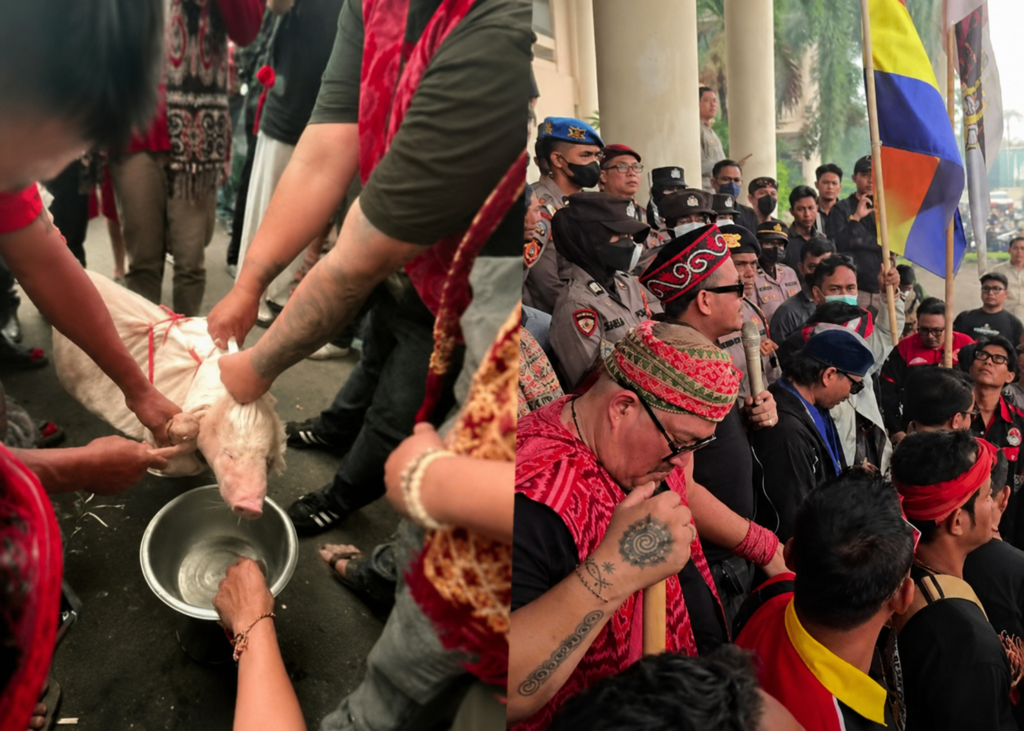 Makna Aksi Potong Babi dalam Demonstrasi DPRD Kalbar dan Tujuh Tuntutan Aliansi