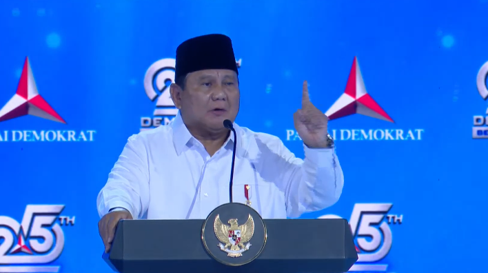 Presiden Prabowo Sebut Partai Demokrat Tidak Anarkis dan Mengaku Belajar dari SBY