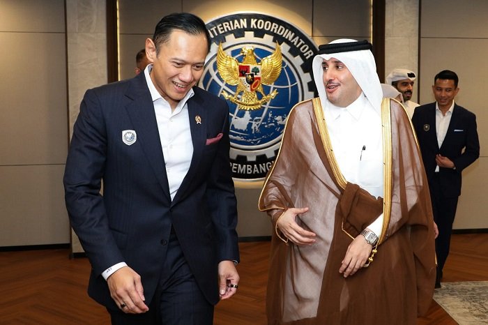 Menko AHY Bahas Potensi Kerja Sama Infrastruktur dan Pembangunan Kewilayahan untuk Perkuat Hubungan Bilateral Indonesia-Qatar