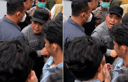 Gubernur Kalbar Ria Norsan Terlibat Cekcok dengan Mahasiswa Terkait Karhutla di Bundaran Supadio